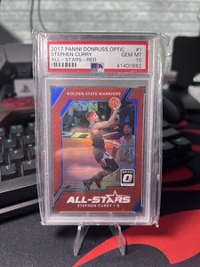 2017 Panini Donruss Optic #1 Stephen Curry All Star Red PSA 10 