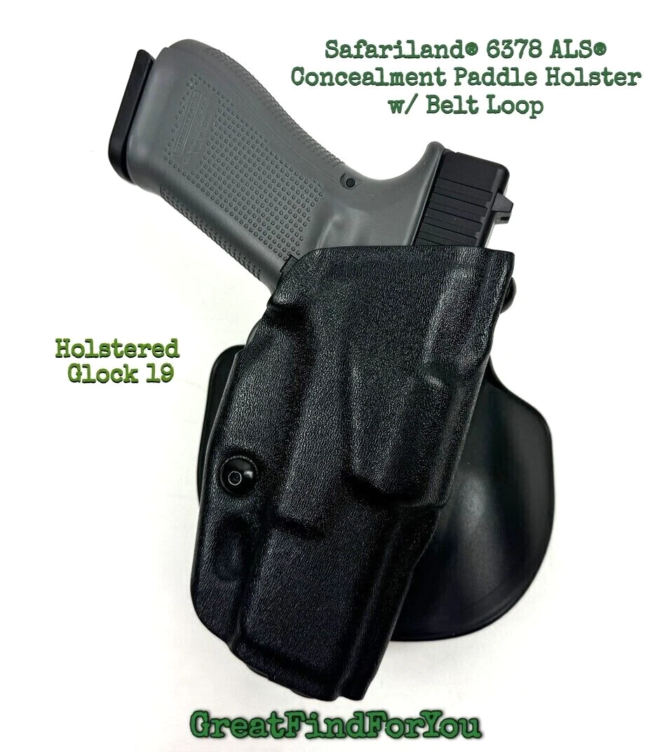 Safariland 6378 ALS Paddle Holster - Left Handed For Springfield XD(M) 9mm, STX Black - View #4