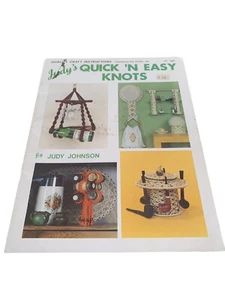 Judys Quick N Easy Knots PD-1047 Macrame Craft Instructions Projects  - Picture 1 of 4