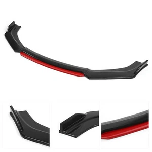 Universal Front Bumper Lip Spoiler Chin Body Kit Protection PP Car Exterior Ae - Picture 1 of 12