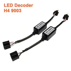 A1 2x LED Canbus Decoder H4 Anti Flicker Resistor Warning Canceller Capacitor - Picture 1 of 4