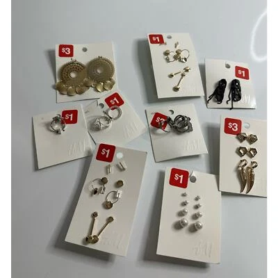 9 Nuevos pendientes de joyería anillos de H&M nuevos con etiquetas Foto 1 de 4