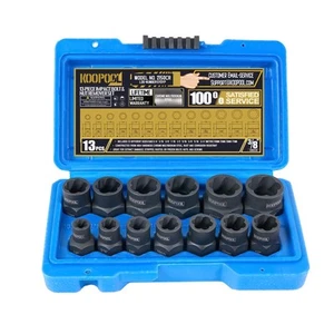 Impact Bolt & Nut Remover Set 13 parts 3/8” Drive Bolt Extractor Tool, Lug Nu... - Bild 1 von 7