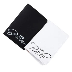 Cartera de pasaporte de cuero para parejas 2 piezas - Imagen 1 de 11