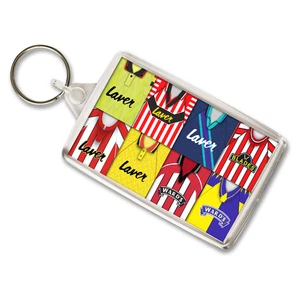 Sheff Utd Retro Shirt Montage Keyring Key Chain Classic Kits Great Gift - Picture 1 of 1