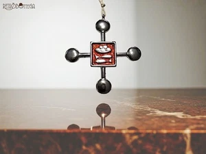 Greek Bib Cross Sacred Bread and Fish Eastern Orthodox Church RARE Item - Picture 1 of 3