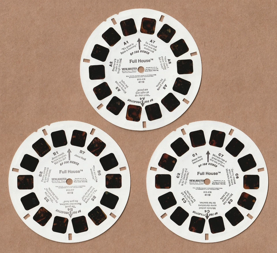 Set of three View-Master reels Full House 1991 - Image 1 of 1