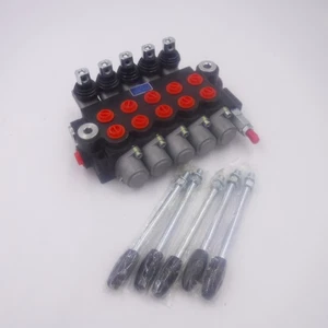 P40-50T Monoblock 5 Spool Directional Hydraulic Control Valves 24-05 - Picture 1 of 2
