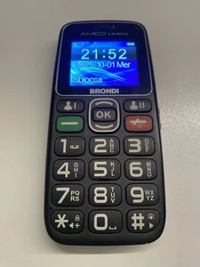 BRONDI AMICO UNICO TELEFONO CELLULARE GSM DUAL SIM TASTI GRANDI SOS COMPLETO !! - Picture 1 of 14