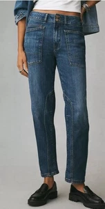 Anthropologie Pilcro The Wanderer Relaxed Jeans Mid Rise Stretch Gr. 26 - Bild 1 von 7
