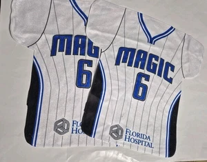 2x Orlando Magic #6 Toalla de Rally Promo Retirado Bill Russell NBA Camiseta Forma  - Imagen 1 de 3