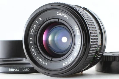 [Near MINT w/ Hood] Canon New FD 35mm F/2 Wide Angle Lens for A-1 F-1 From JAPAN - Image 1 of 4