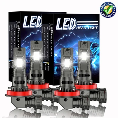 For INFINITI QX50 2014-2017 Combo 4X LED Headlights Hi-Low Bulbs Super white Foto 1 de 4