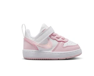 Nike Court Borough Low Recraft Toddler Pink and White Shoes Size 9C - Picture 1 of 19