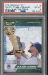 Stephen Curry 2017-18 Panini Instant #29 NBA Champions Trophy GREEN  #3/10 - Picture 1 of 2