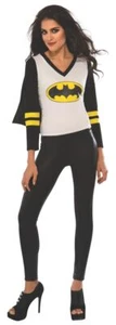 Women's DC Superheroes Batgirl Sporty Tee Shirt With Cape Size Medium - Picture 1 of 3