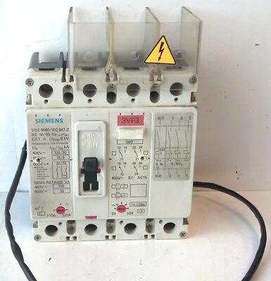 Siemens 3VF3212-1MW41-0AC2 600 V 100-125 A 4 Pole Circuit Breaker - Image 1 of 4