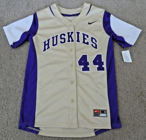 WASHINGTON HUSKIES - Authentic Game Model Baseball  JERSEY - w/Tags - NIKE Cover