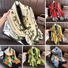 180*90cm Breathable Silk Scarf Print Headkerchief Women Beach Shawl