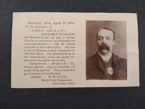 Ohio: Shawnee 1900 Murdock Marshall Mysteriously Disappered Postal Card - Bild 1 von 2