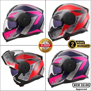 LS2 FF902 SCOPE II FLIP UP FRONT MOTORCYCLE MODULAR DUAL VISOR CRASH HELMET OXYD - Picture 1 of 17
