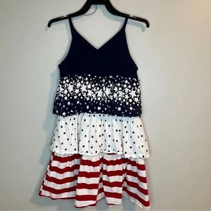 The Children's Place Red, Blue and White Sundress Sleeveless Casual - Picture 1 of 7