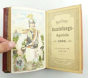 e9768 Agenda de exposiciones berlinesa muy rara 1896 W. Blume Dreifuss & Co. - Imagen 1 de 12
