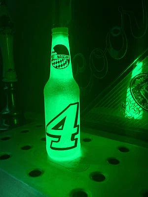 NASCAR #4 Kevin Harvick Motor Racing Bottle 12oz Beer Bottle Light LED Man Cave - Image 1 of 3
