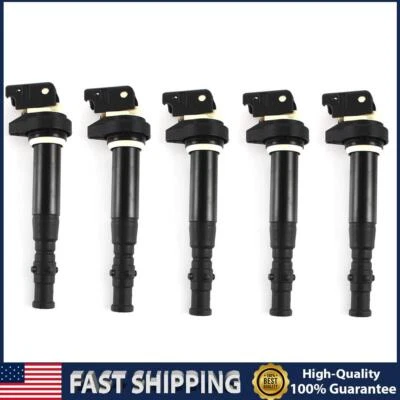 5pcs Ignition Coils for 06-10 BMW M5 M6 5.0L V10 E60 E63 E64 UF572 12137835108 Foto 1 de 4