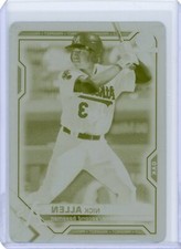 2021 Bowman Chrome Prospects Yellow Printing Plate #BCP-147 Nick Allen #1/1