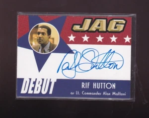 JAG 2006 Autogrammkarte D5 Rif Hutton als Lt. Commander Alan Mattoni - Bild 1 von 2