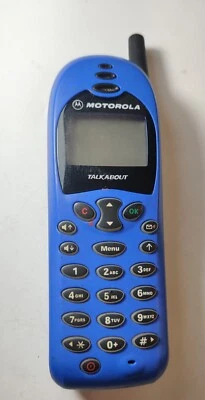 Vintage Motorola Talkabout A25 Mobile Phone BLUE Untested - For Parts #466F - Image 1 of 4