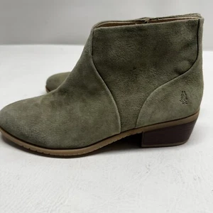 Hush Puppies Woman's Sienna Olive Suede Ankle Booties SZ 8.5 - Picture 1 of 10