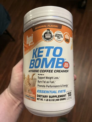 Crema de café BPI Keto Bomb 1 lb especia calabaza pequeña abolladura pero buena Foto 1 de 3