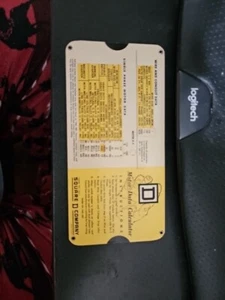 Calculadora de datos de motor Square D Company 1965 de colección tabla de reglas de deslizamiento eléctricas - Imagen 1 de 4