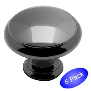 *Paquete de 5* Herrajes para gabinete Cosmas perillas de níquel negro #5422BN  - Imagen 1 de 1