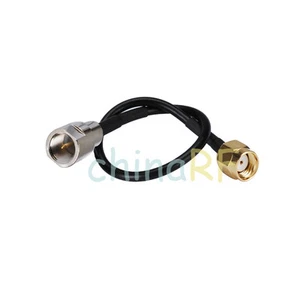 FME plug to RP SMA male adapter connector pigtail cable RG174 15cm for Wireless - Picture 1 of 4