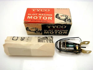 Motore da corsa slot in linea vintage Tyco in scatola 12 Volt testato utilizzabile - Foto 1 di 4