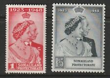 SOMALILAND 1948 ROYAL SILVER WEDDING SET MOUNTED MINT SG119 - 120