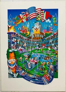 "Looney Tunes" Melanie Taylor Kent Olympic Games Serigraph Signed Numbered & COA - Picture 1 of 8