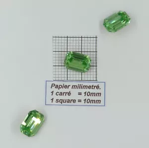 4610 18x13 P * 1 pierre cristal Swarovski fond conique 4610 18x13mm PERIDOT - Foto 1 di 4