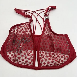 Victoria’s Secret Unpadded Underwire Lace Bra Red Sexy Size 32DD NWOT - Picture 1 of 4