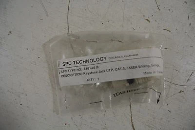 SPC Technologies Keystone Jack Cat-5 Type: 8461-0619 - Image 1 of 3