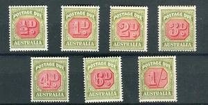 Australien KGVI 1938 portofälliger Satz 7 SG.D112/8 MNH - Bild 1 von 1