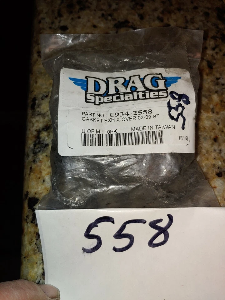 Drag Specialties -01-0149 ou 0934-2558 -10pk junta de exaustão interconexão harley4 - Imagem 1 de 2