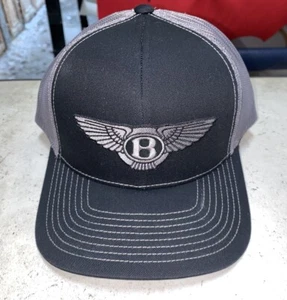 Bentley Black Gray Mesh Adjustable Baseball Hat Cap - Picture 1 of 3