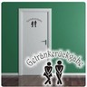 Klebesüchtig Türtattoo „PIPI Lounge“ – 40x28 Cm, Pink, Wandsticker