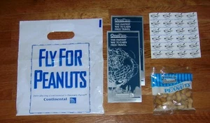 Continental Airlines Peanuts Fares Promotional Packet - Bild 1 von 3