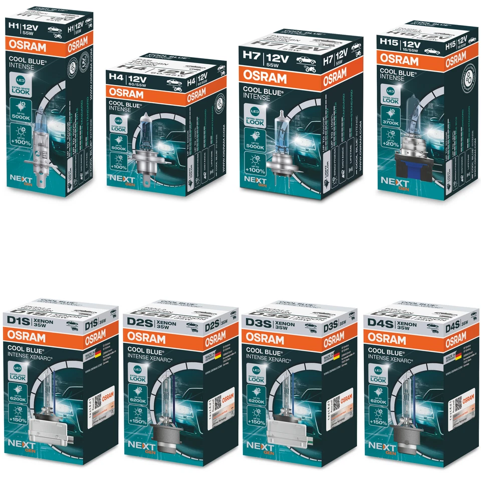 Osram Cool Blue Intense Next Gen. H1 H4 H7 H15 D1S D2S D3S D4S Freie Wahl 1Stk. - Bild 1 von 1