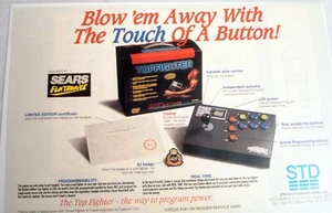 1993 Video Game Color Ad Topfighter Programmable Joy Stick by STD for SNES - Picture 1 of 1